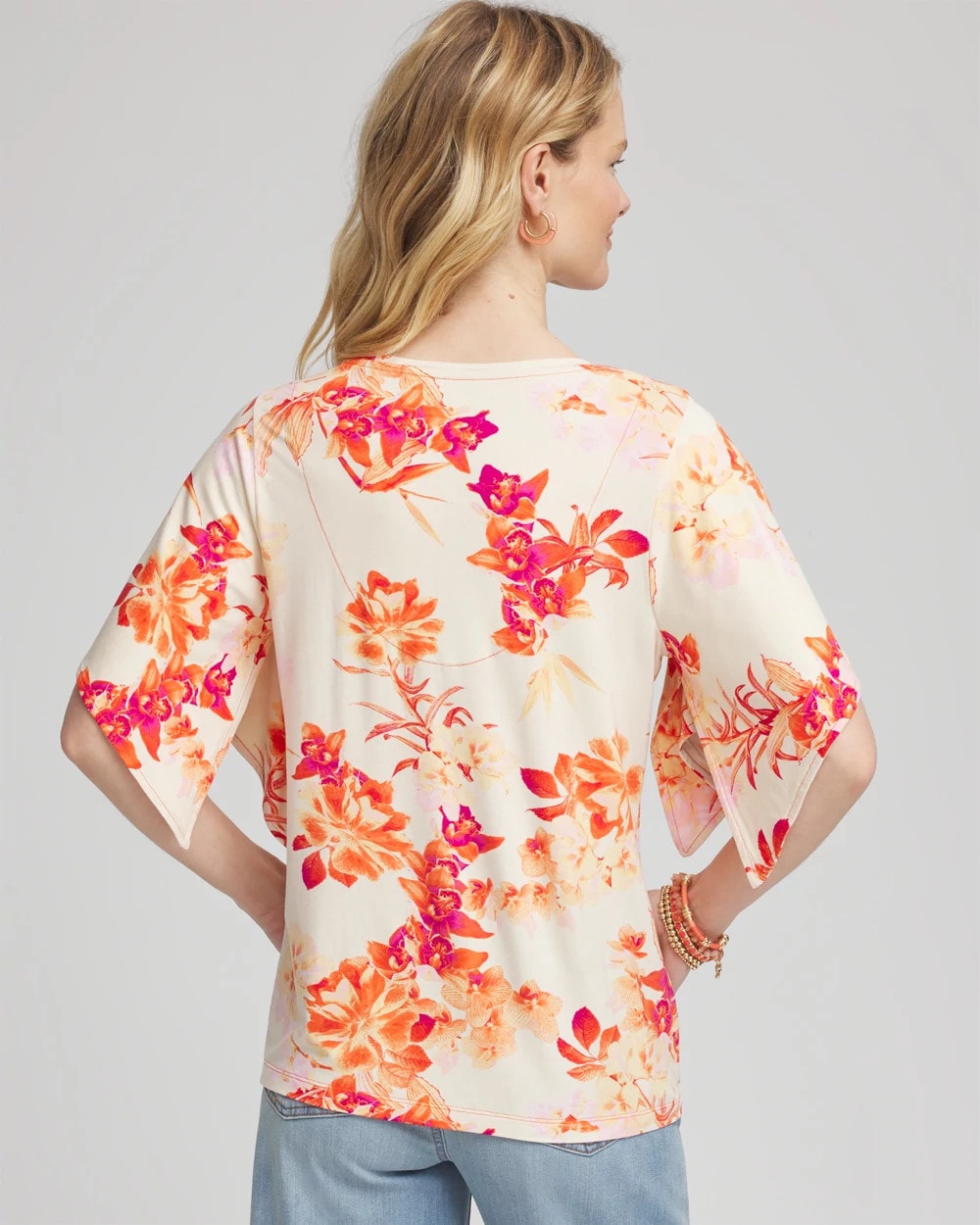 Touch of Cool™ Handkerchief-Sleeve V-Neck Tee - Chico's