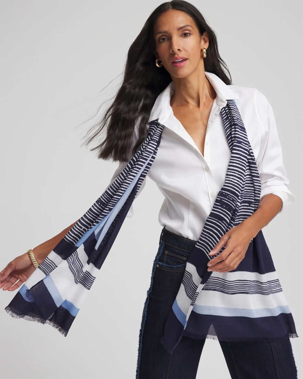 Printed Woven Oblong Scarf - Chico's