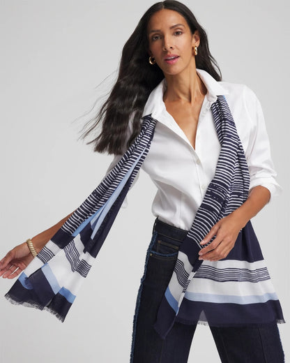 Printed Woven Oblong Scarf - Chico's
