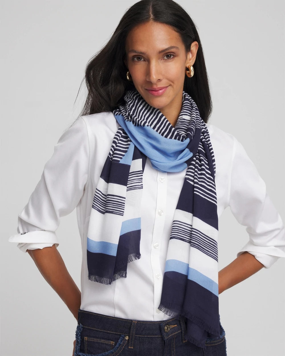 Printed Woven Oblong Scarf - Chico's