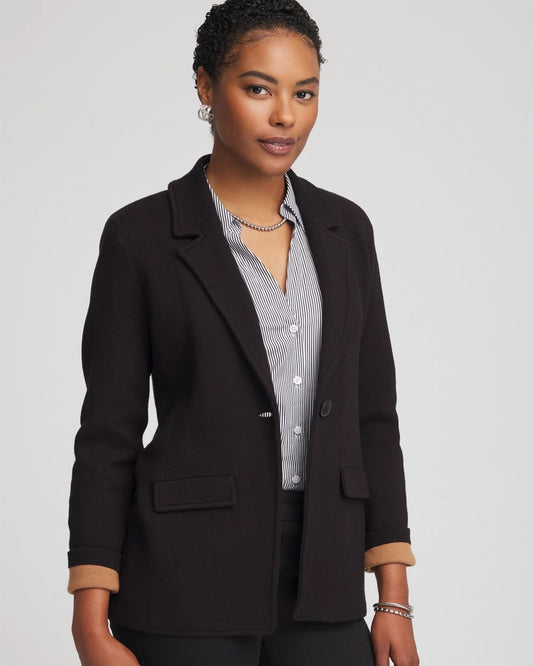Single-Breasted Sweater Blazer - Chico's