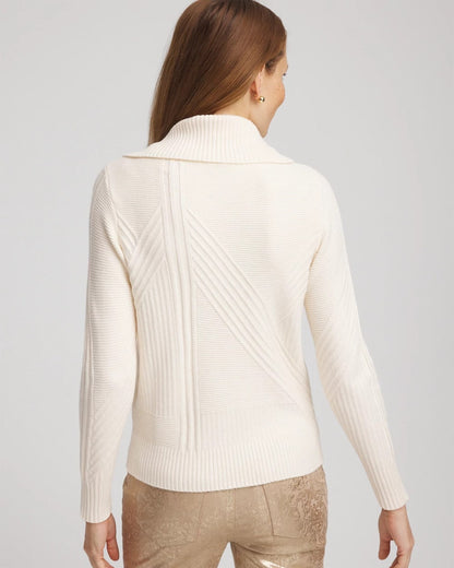 Ribbed Cowlneck Sweater - Chico's