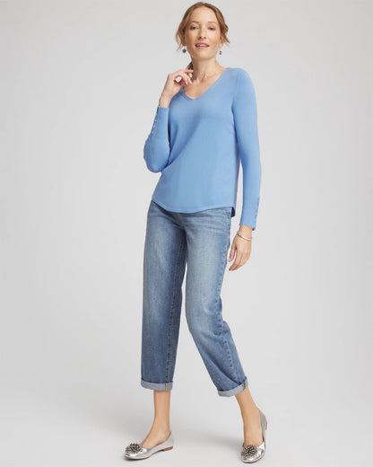 Ella V-Neck Pullover Sweater - Chico's