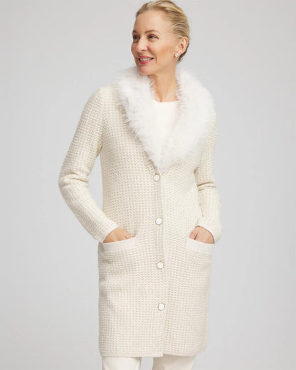 Fur Trim Cardigan - Chico's