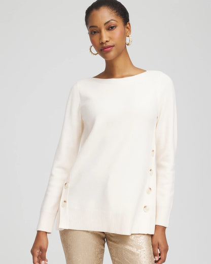 Button Tunic Sweater - Chico's