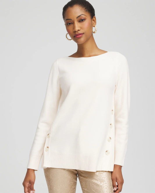 Button Tunic Sweater - Chico's