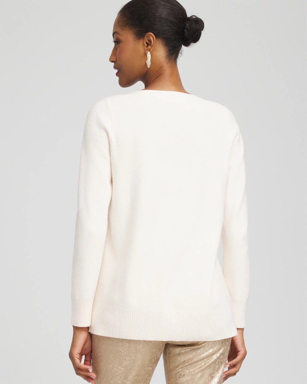 Button Tunic Sweater - Chico's
