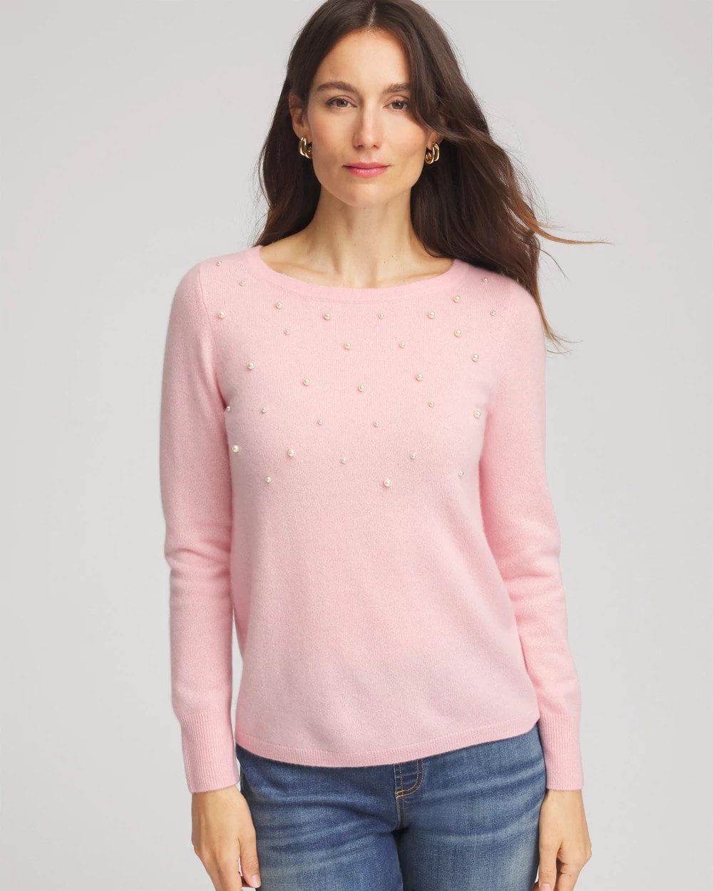Embellished Cashmere Pullover Sweater - Chico's