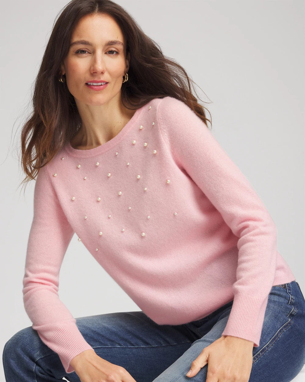 Embellished Cashmere Pullover Sweater - Chico's