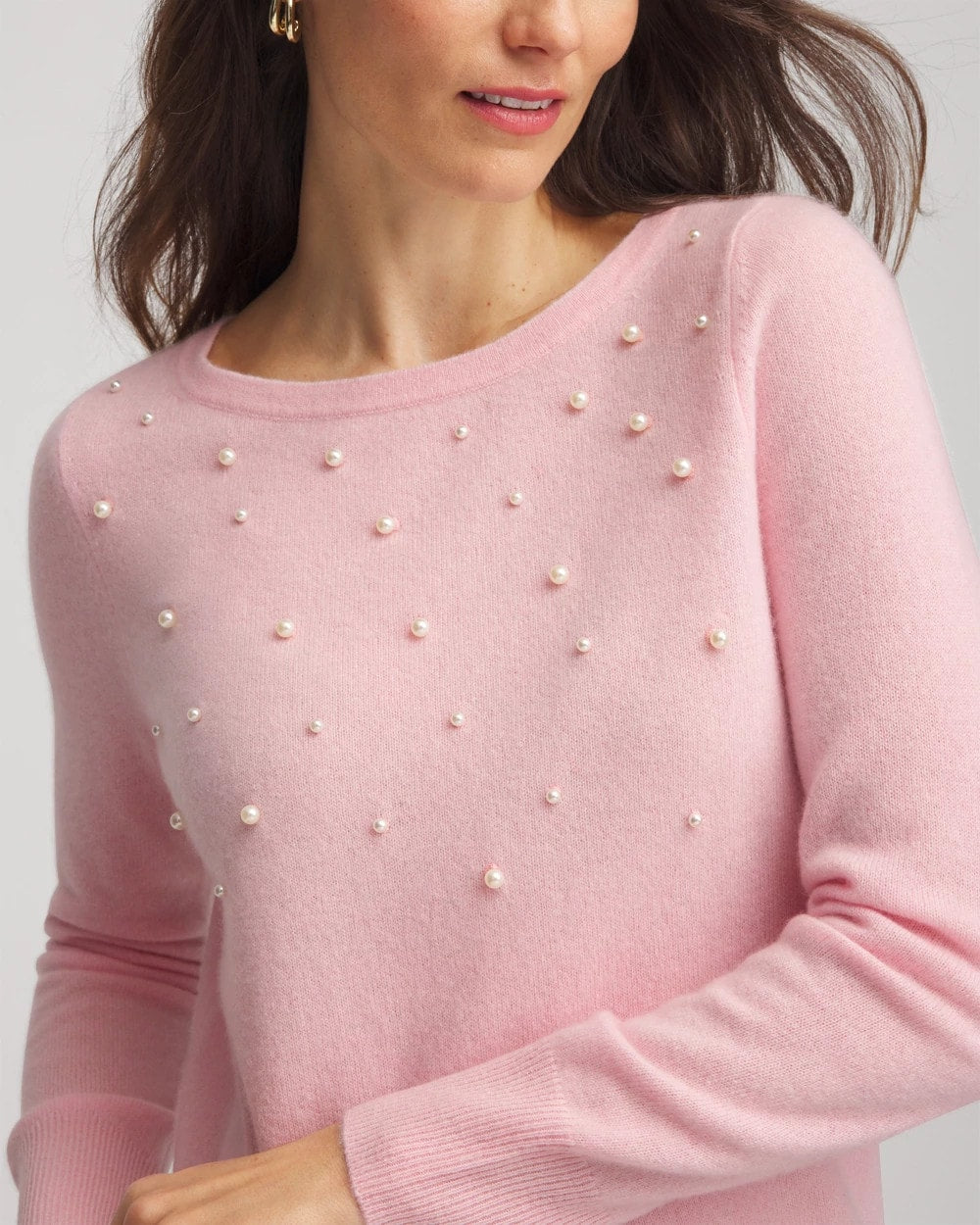 Embellished Cashmere Pullover Sweater - Chico's
