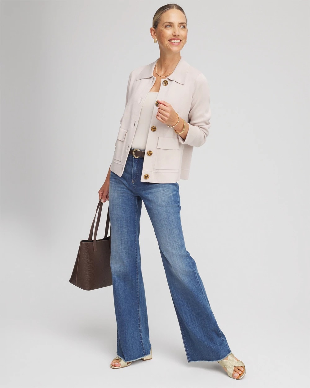 Button-Front Cardigan Jacket - Chico's
