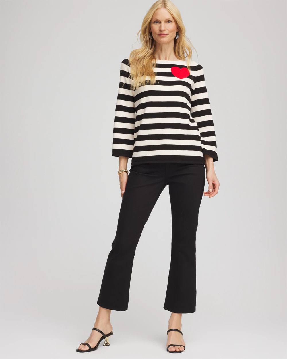 Striped V-Day Pullover - Chico's