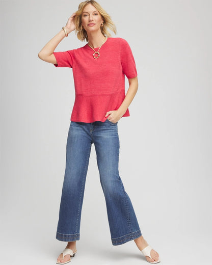 Pullover Peplum Sweater - Chico's