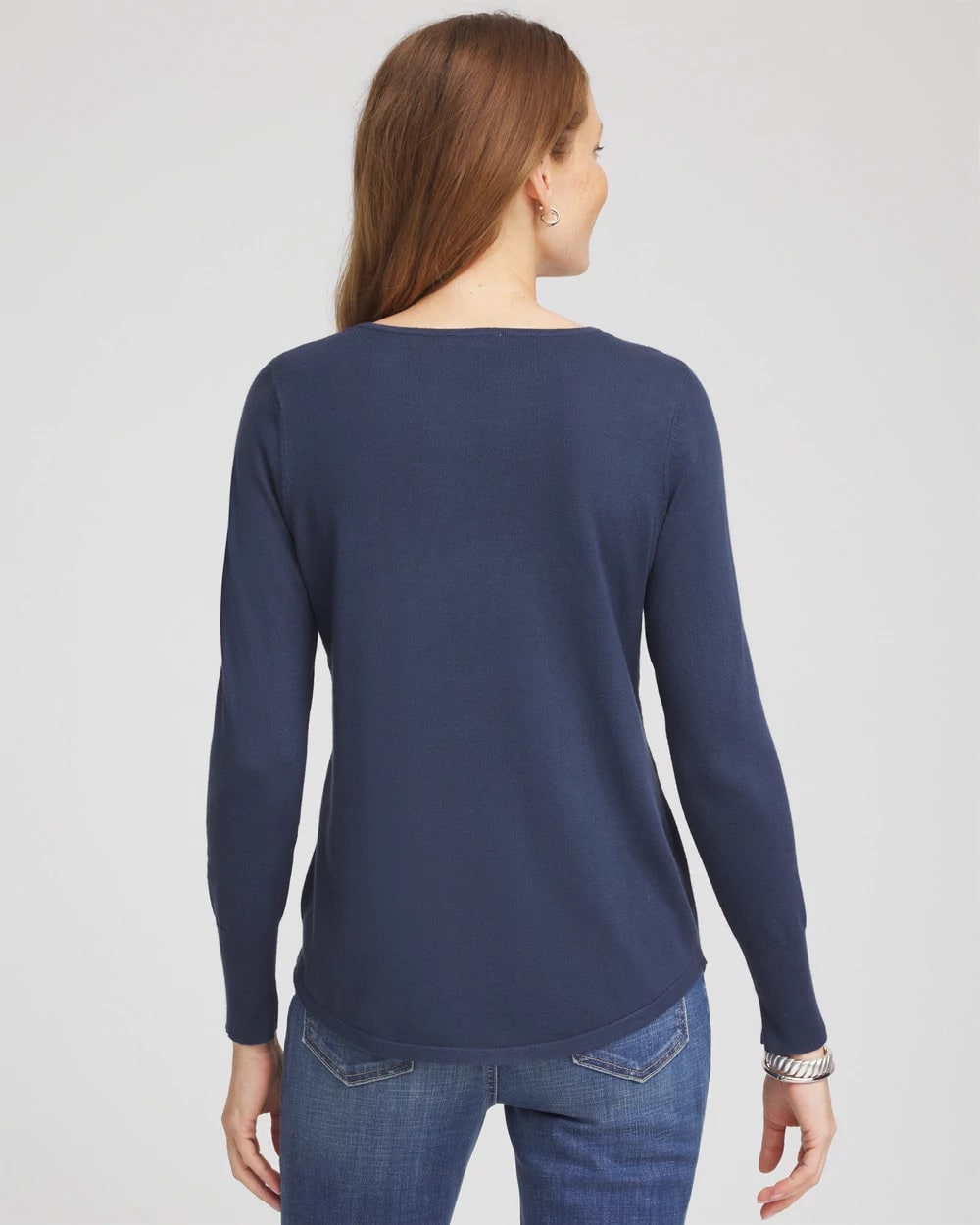 Ella Embellished V-Neck Sweater - Chico's
