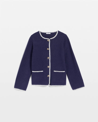 Blanket Stitch Crewneck Cardigan - Chico's