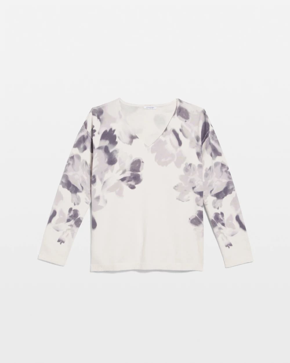 Printed V-Neck Sweater - Chico's