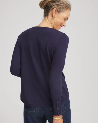 Ella V-Neck Pullover Sweater - Chico's