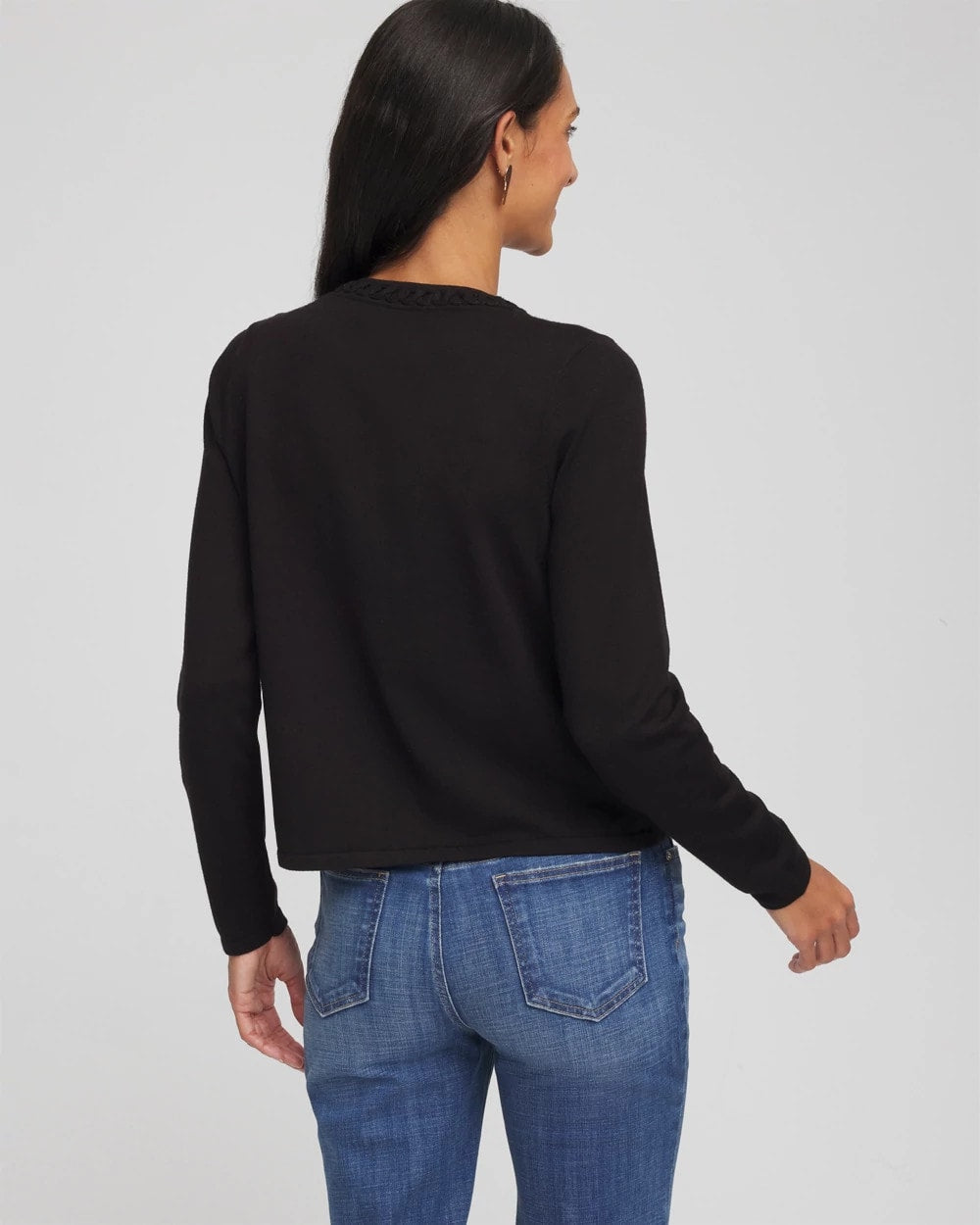 V-Day Embroidered Crewneck Cardigan - Chico's