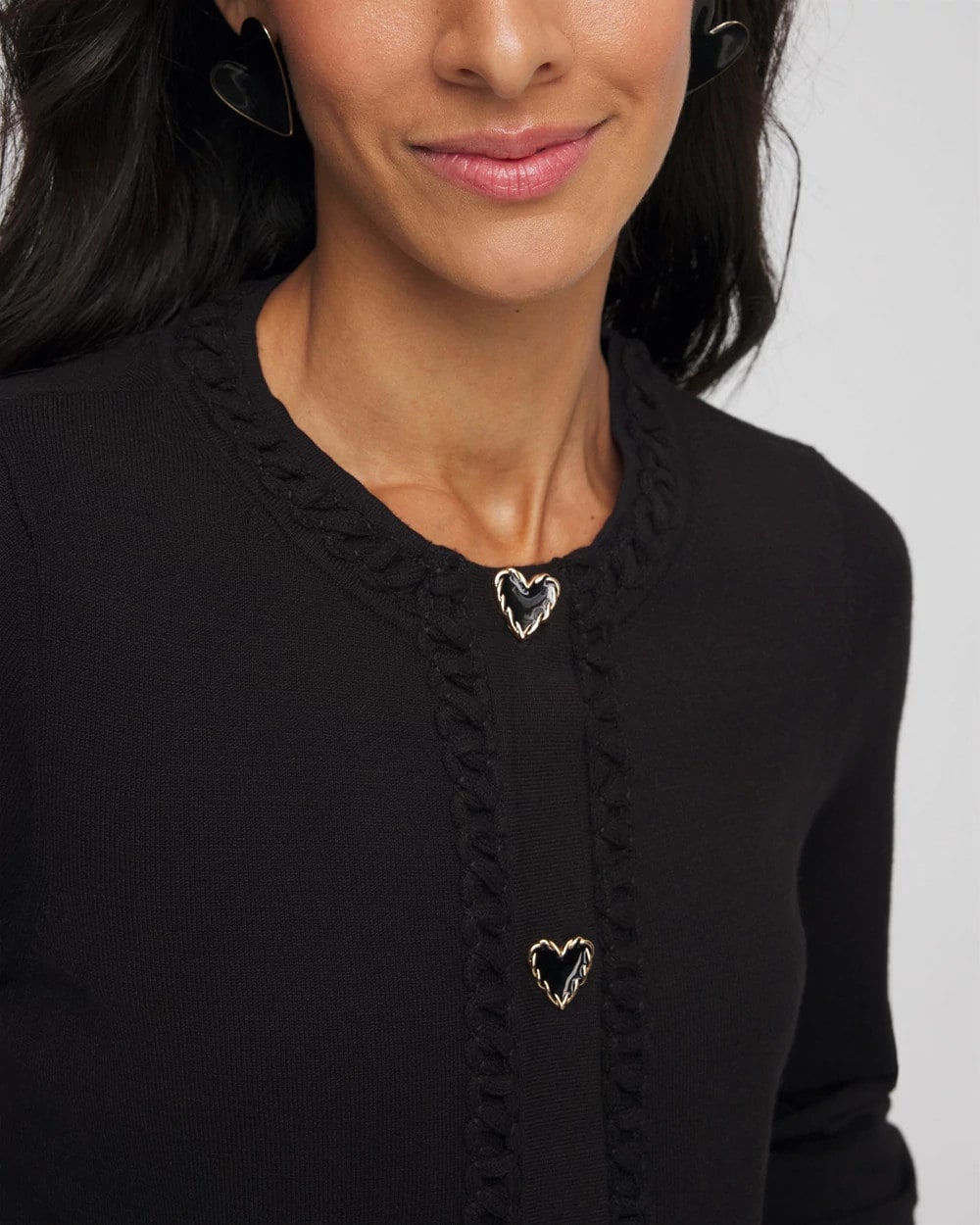 V-Day Embroidered Crewneck Cardigan - Chico's