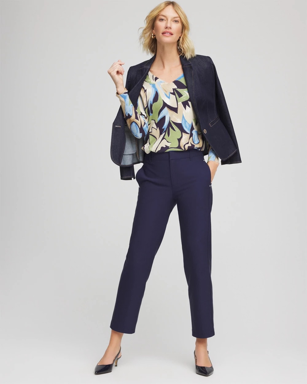 Ella Bloom V-Neck Pullover Sweater - Chico's