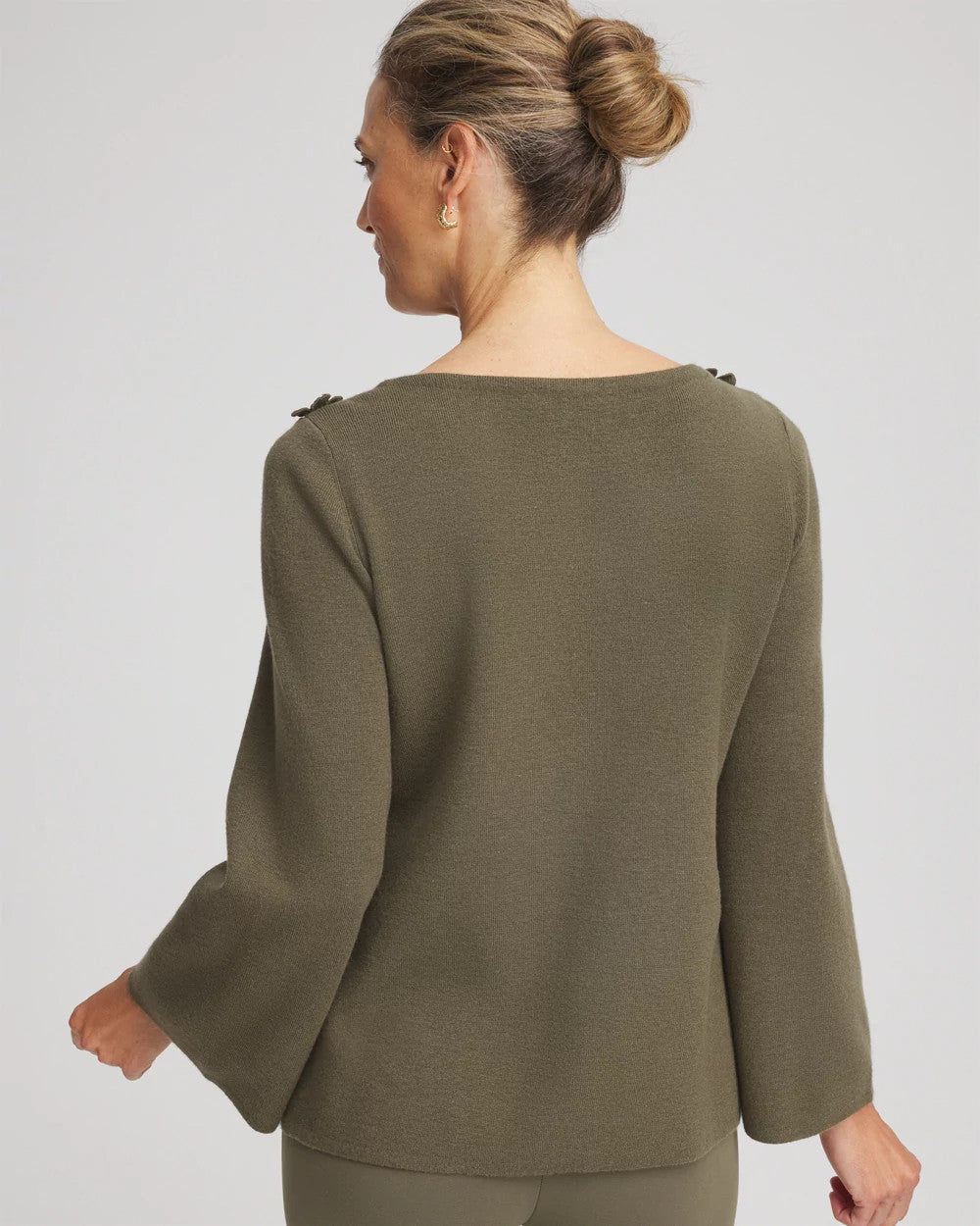 Appliqué Flared-Sleeve Sweater - Chico's