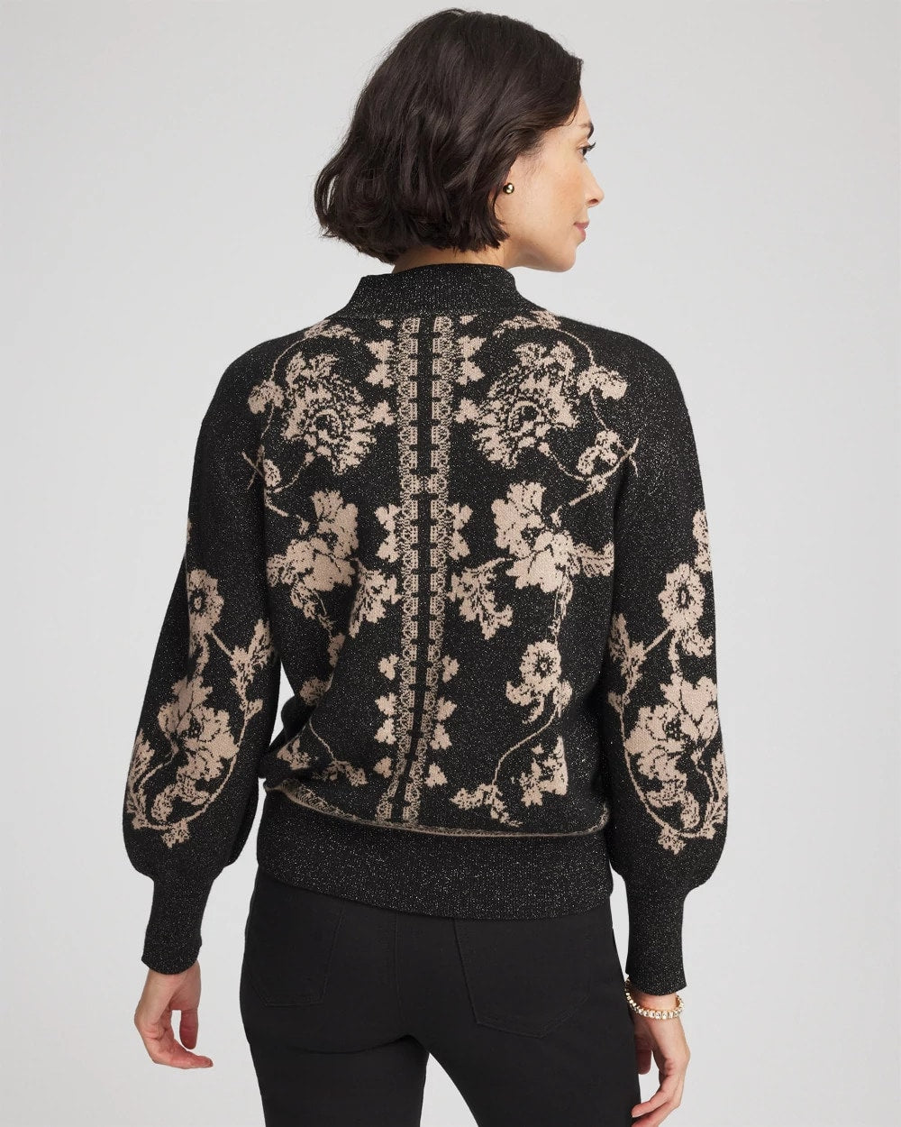 Bryne Jacquard Mockneck Pullover - Chico's