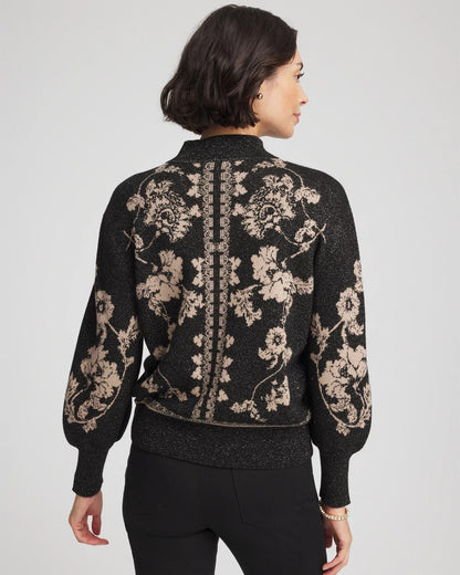 Bryne Jacquard Mockneck Pullover - Chico's
