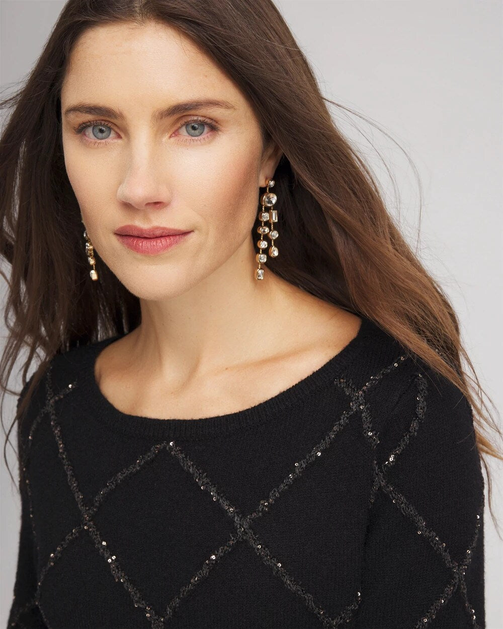 Sparkling Diamonds Pullover Sweater - Chico's