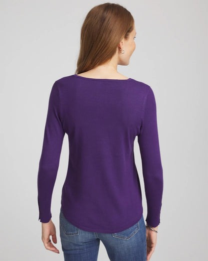 Ella V-Neck Pullover Sweater - Chico's