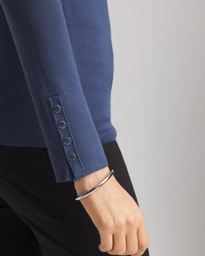 Ella Button Cuff Turtleneck Sweater - Chico's
