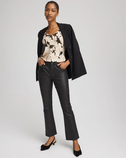 Ella Metallic V-Neck Sweater - Chico's