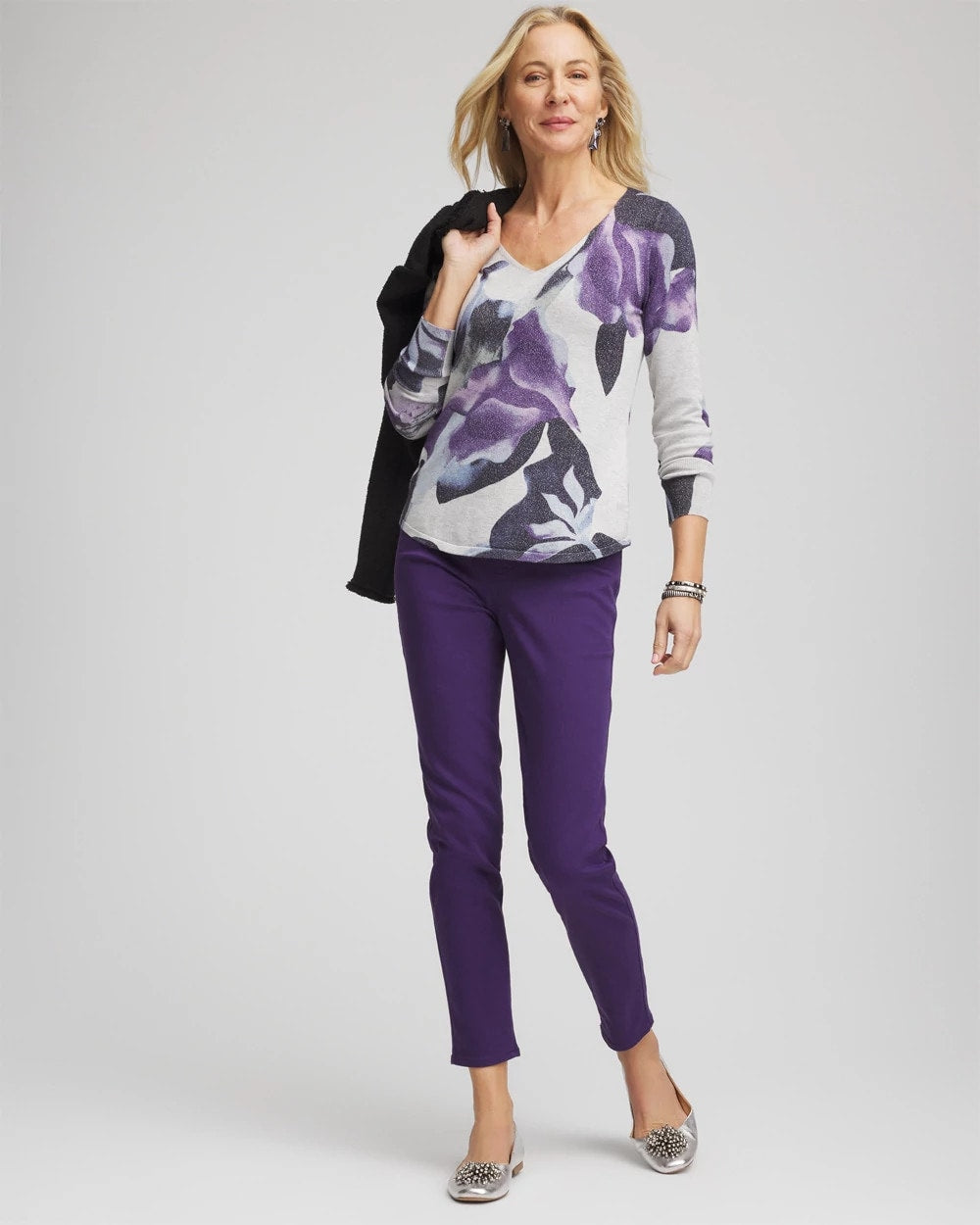 Ella V-Neck Pullover Sweater - Chico's