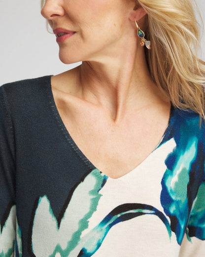 Ella Glacier V-Neck Pullover - Chico's