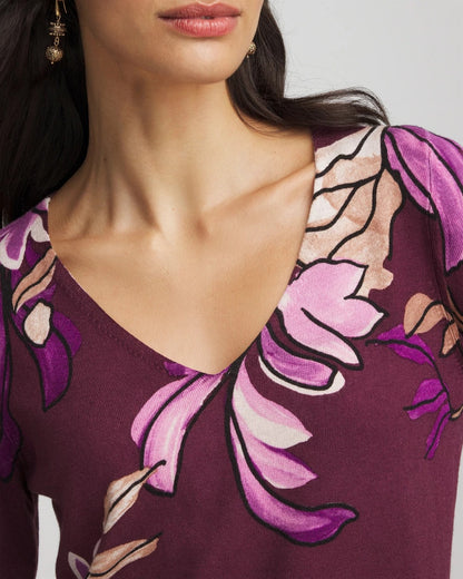 Ella V-Neck Artisanal Pullover Sweater - Chico's