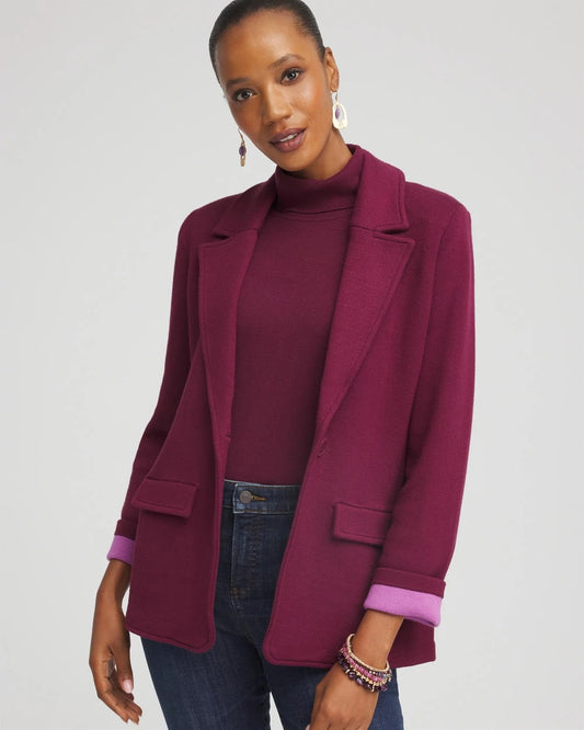 Single-Breasted Sweater Blazer - Chico's