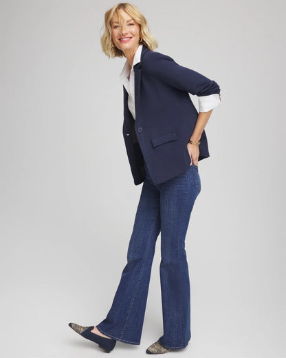 Single-Breasted Sweater Blazer - Chico's