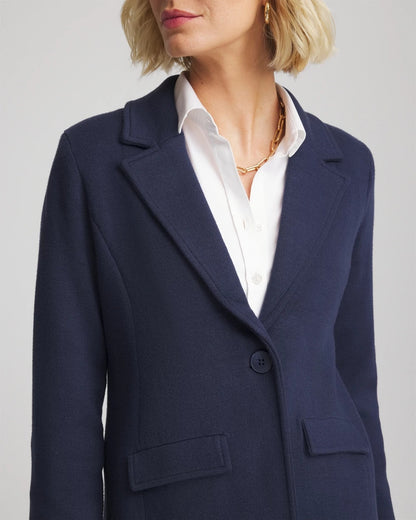 Single-Breasted Sweater Blazer - Chico's