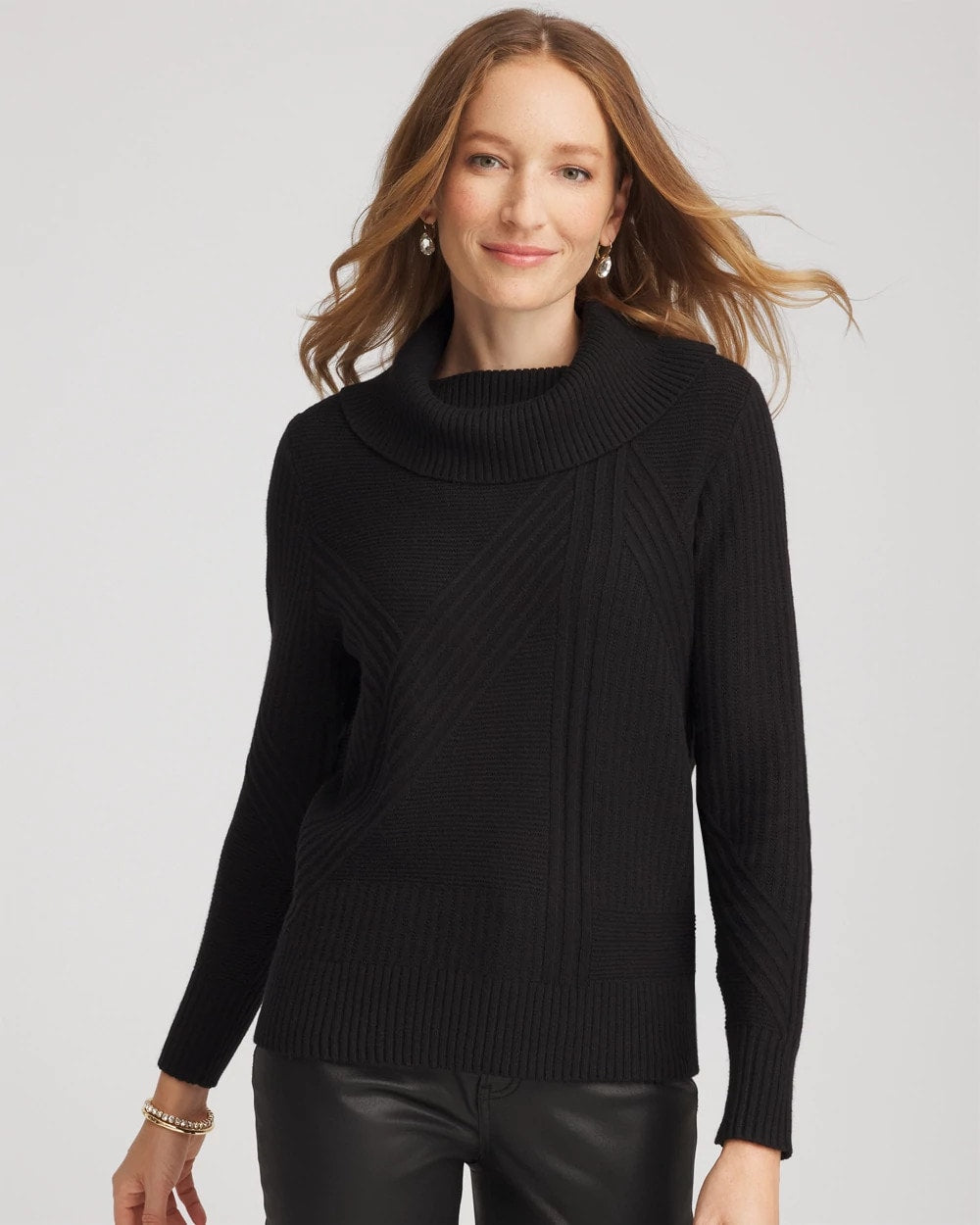 Ribbed Cowlneck Sweater - Chico's