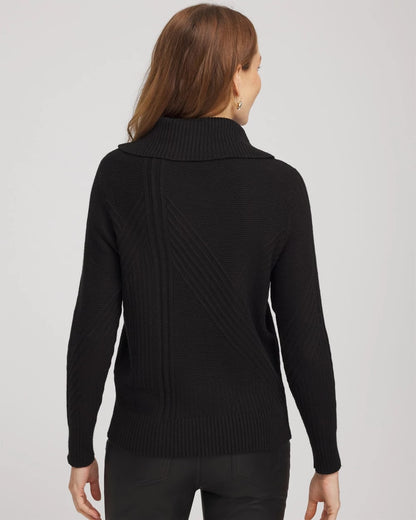Ribbed Cowlneck Sweater - Chico's