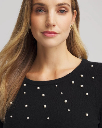 Embellished Cashmere Pullover Sweater - Chico's