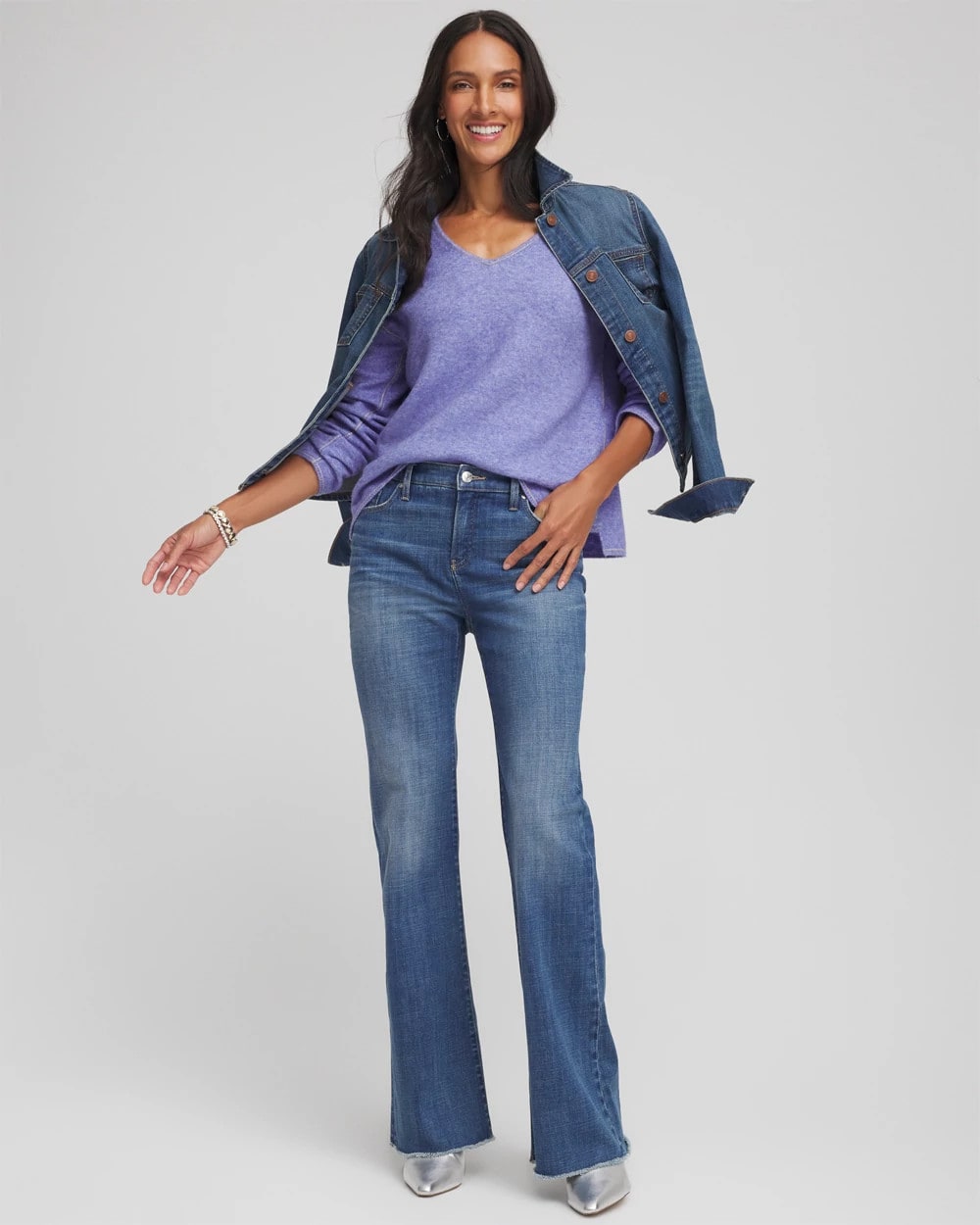 Contrast Stitch Detail Pullover - Chico's
