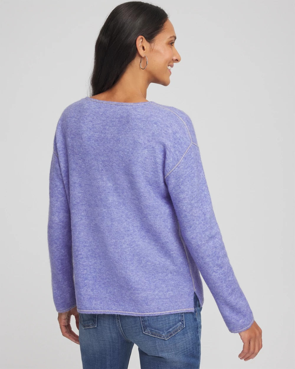 Contrast Stitch Detail Pullover - Chico's