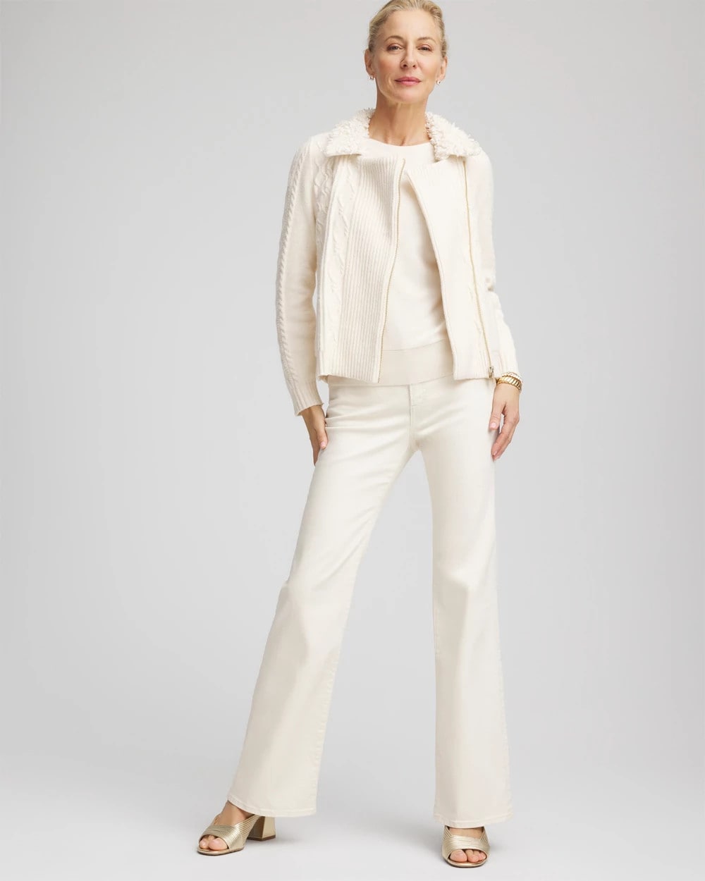Fur Trim Moto Cardigan - Chico's