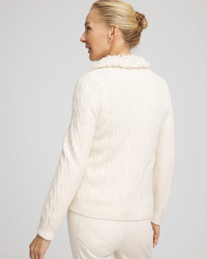 Fur Trim Moto Cardigan - Chico's