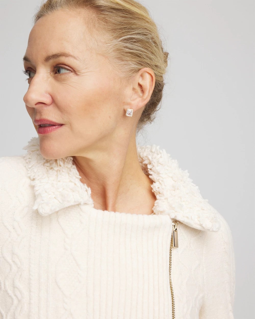 Fur Trim Moto Cardigan - Chico's