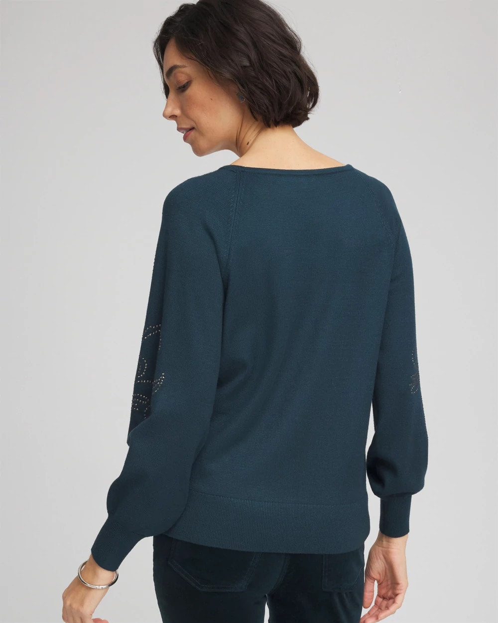 Heatset Embroidered Pullover - Chico's