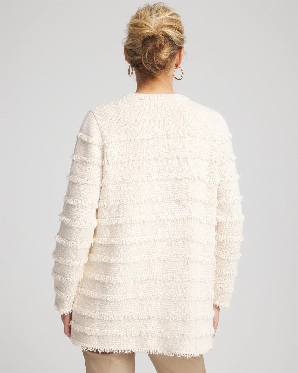 Fringe Ottoman Knit Cardigan - Chico's