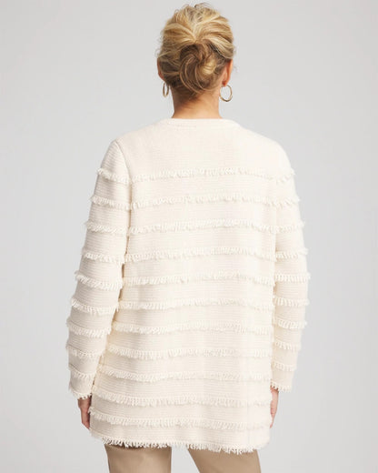 Fringe Ottoman Knit Cardigan - Chico's