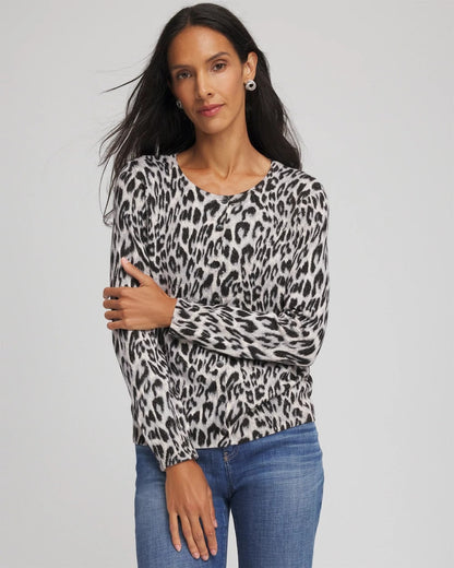 Animal Crewneck Cardigan - Chico's