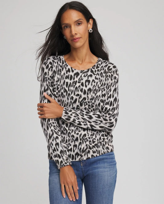 Animal Crewneck Cardigan - Chico's